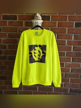 Neon Kente Gye Nyame Sweatshirt – Unisex